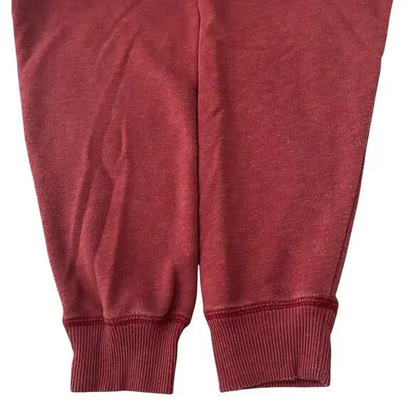 AMERICAN EAGLE LONG SLEEVE CREWNECK SWEATSHIRT, WOMENS, M, HEATHER CRANBERRY - Picture 8 of 11